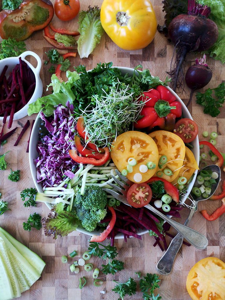 salad rau củ giảm cân 