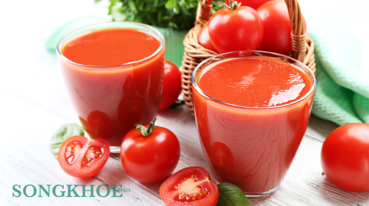 cách làm nước ép cà chua giảm cân và mỡ bụng 