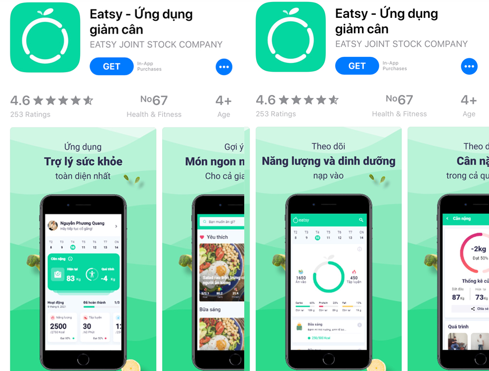 Tổng hợp các App giảm cân tiếng Việt dễ sử dụng