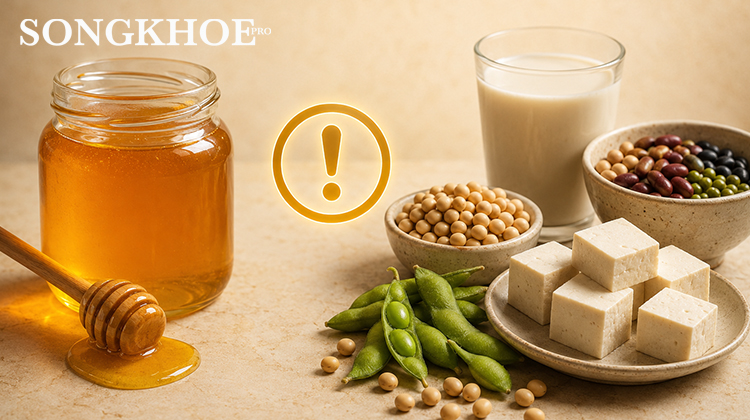 Mật ong với đậu nành và các loại đậu